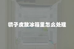 橘子皮放冰箱里怎么处理