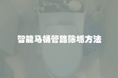 智能马桶管路除垢方法