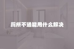 厕所不通能用什么解决