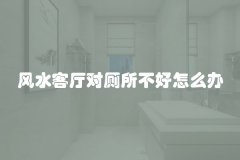 风水客厅对厕所不好怎么办