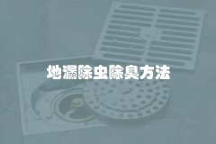 地漏除虫除臭方法