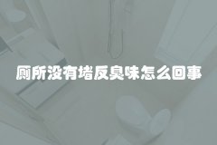 厕所没有堵反臭味怎么回事