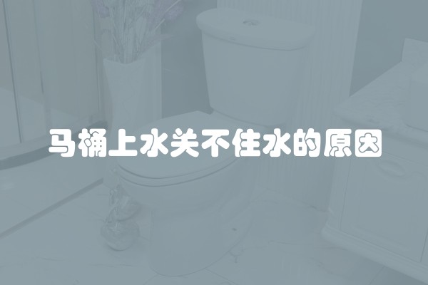 马桶上水关不住水的原因