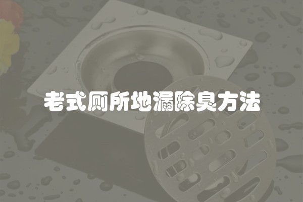 老式厕所地漏除臭方法