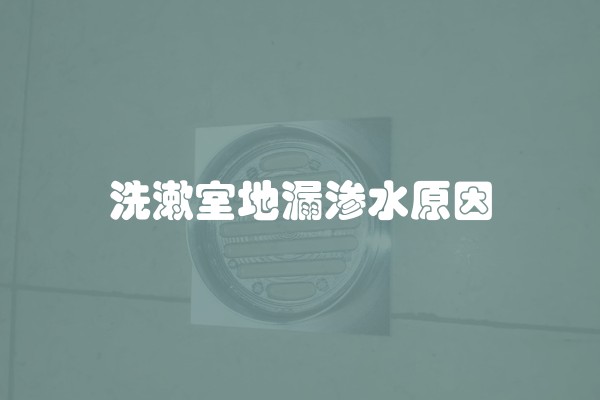 洗漱室地漏渗水原因