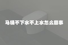 马桶不下水不上水怎么回事