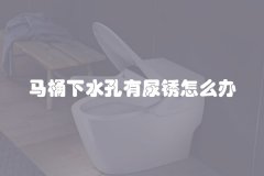 马桶下水孔有尿锈怎么办