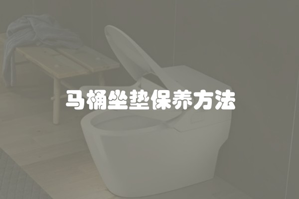 马桶坐垫保养方法