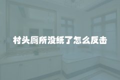 村头厕所没纸了怎么反击