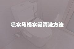 喷水马桶水箱清洗方法