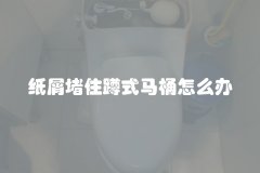 纸屑堵住蹲式马桶怎么办