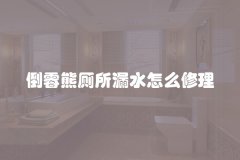 倒霉熊厕所漏水怎么修理