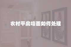 农村平房墙面如何处理