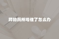 蹲的厕所堵住了怎么办