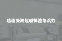 墙面受潮起碱掉渣怎么办