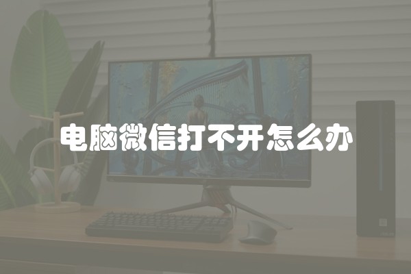 电脑微信打不开怎么办