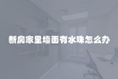 新房家里墙面有水珠怎么办