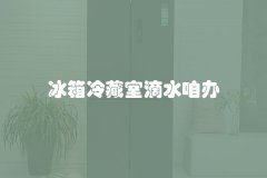 冰箱冷藏室滴水咱办