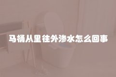 马桶从里往外渗水怎么回事