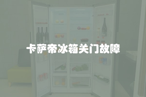 卡萨帝冰箱关门故障