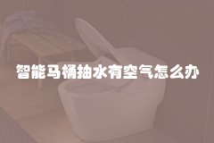 智能马桶抽水有空气怎么办