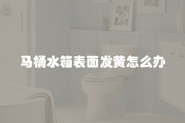 马桶水箱表面发黄怎么办