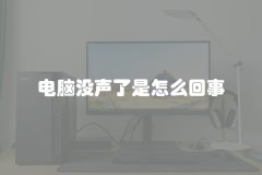 电脑没声了是怎么回事