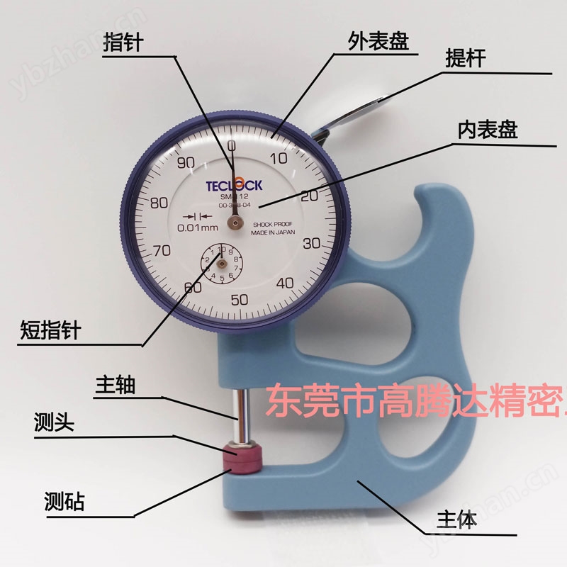 日本TECLCOK得乐 表盘式厚度表SM-112系列