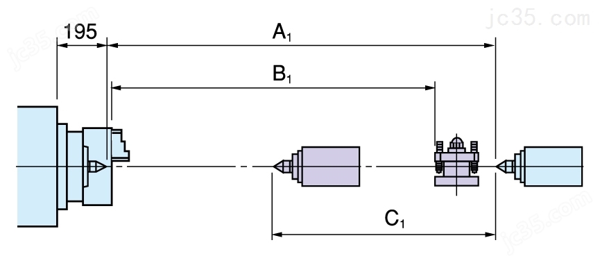 优冈股份 LA26，LA30，LA35，LA40 床面旋径660mm 平床身CNC车床