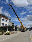 福建漳州平和县小溪镇主干道道路亮化工程完工