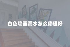 白色墙面漏水怎么修理好