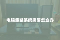 电脑重装系统黑屏怎么办