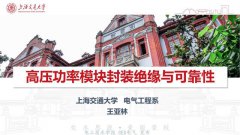 上海交通大学王亚林副教授：高压功率模块封装绝缘与可靠性