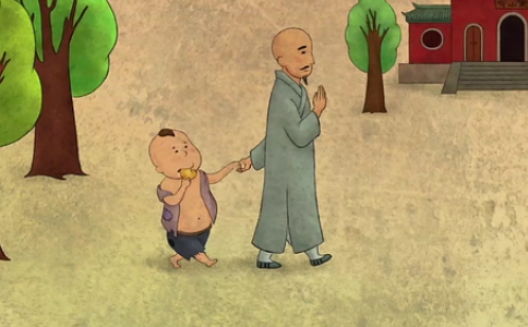王痴头念佛