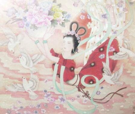 天女散花点醒一众佛弟子