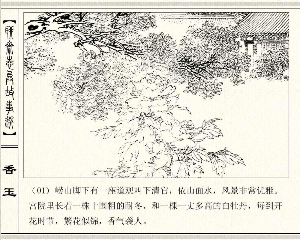 经典怀旧聊斋系列：连环画《香玉》，1981年出版，78页高清晰珍藏