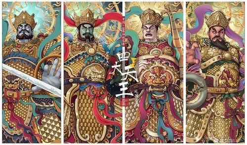 佛经传奇故事：“四大天王”各有九十一个儿子，还各有八个大将