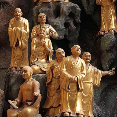 五百罗汉的故事：龙树大师递出一碗水，迦那提婆投入一根针