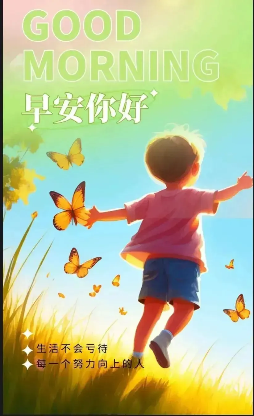 早安,早上好