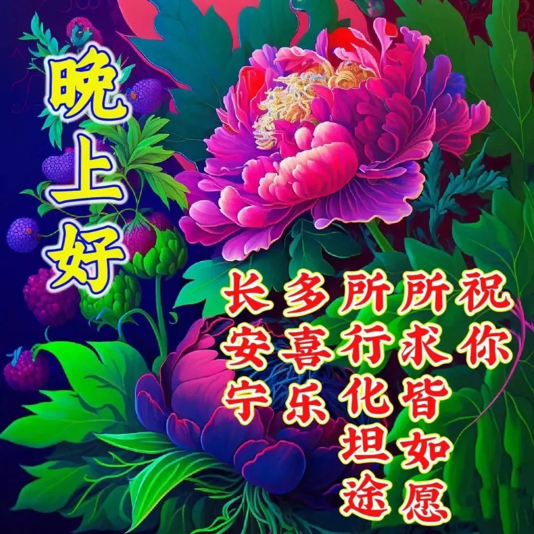 晚上好,晚安
