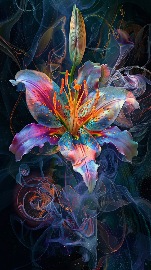 静谧花语-烟语百合