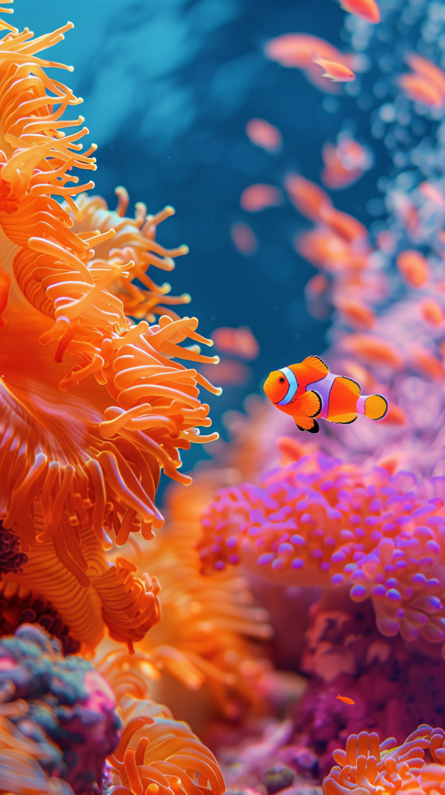 奇妙海底世界-小丑鱼与海葵