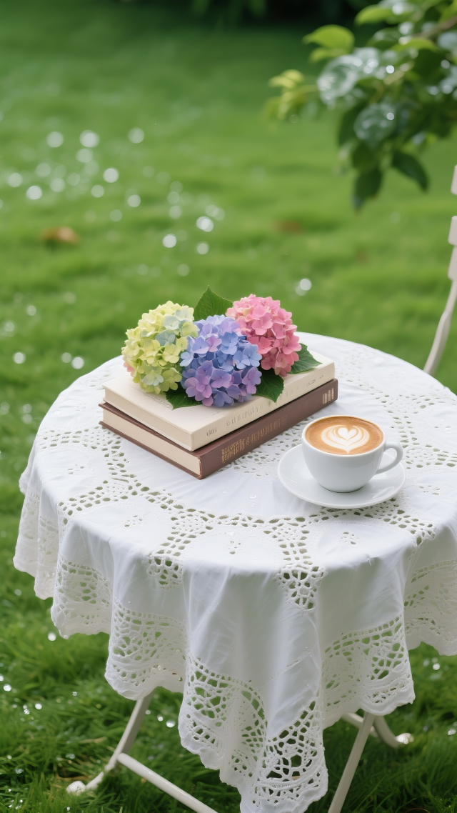 草坪上的下午茶