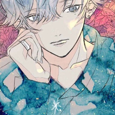 唯美动画男生头像  世界晴朗