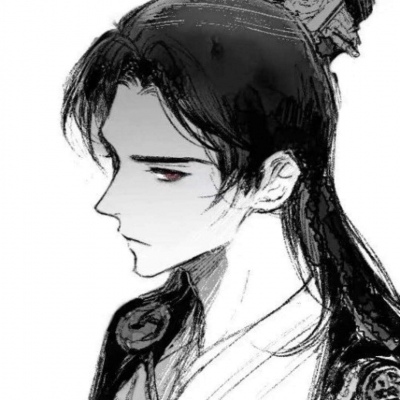 〈陈情〉黑白男生动漫丧系头像 世界大雨磅礴，万物苟且而活