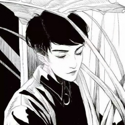 男生头像有点丧
