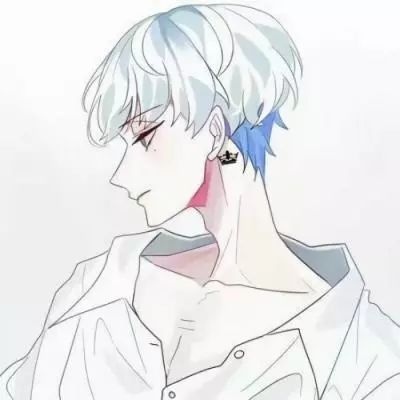 动漫男头：“面无表情的擦肩而过都是装的，但回头看你是真的”