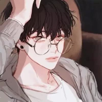 动漫男头：“面无表情的擦肩而过都是装的，但回头看你是真的”