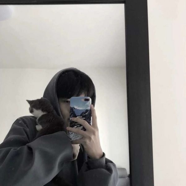 超酷.意境.手机控挡脸男头