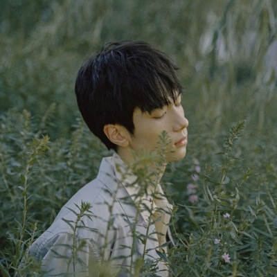 抹茶绿系小清新男头/微风浮躁
